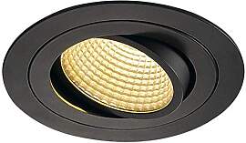 SLV NEW TRIA 110 I CS Downlight schwarz rund