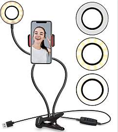 SmartCase - LED-Smartphone-Halterung in Schwarz