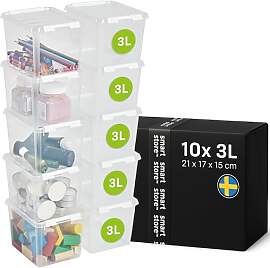 SmartStore - 10x Aufbewahrungsbox mit Deckel