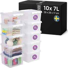 SmartStore - 10x Aufbewahrungsbox mit Deckel