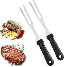 Smavles 2 Stücke Edelstahl Grillgabel mit