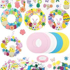 Smdbzda 8 Stück Ostern Basteln, Oster Kranz DIY