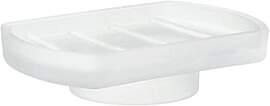 Smedbo Seifenschale aus Milchglas, Weiß, 3,5 x