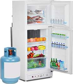 SMETA Gas Kühlschrank mit Gefrierfach, Gas/230V,