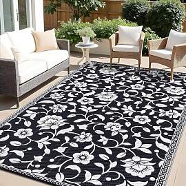 smiry Outdoor Teppich Wasserfest Balkon Camping