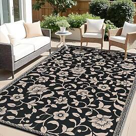 smiry Outdoor Teppich Wasserfest Balkon Camping