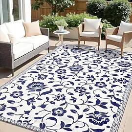 smiry Outdoor Teppich Wasserfest Balkon Camping