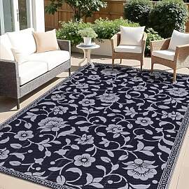 smiry Outdoor Teppich Wasserfest Balkon Camping