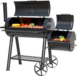 Smoker EL FUEGO "Buffalo", schwarz,