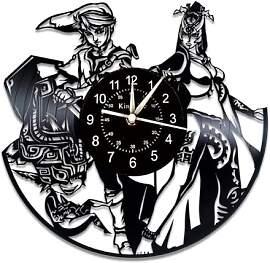 Smotly Vinyl ruhige Wanduhr, kreatives Design von