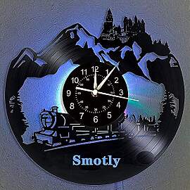 Smotly Vinyl-Schallplatten-Wanduhr,