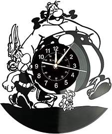 Smotly Vinyl Wanduhr - Asterix & Obelix Thema, 