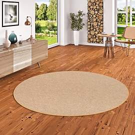 Snapstyle Natur Sisal-Optik Teppich Taff Nuss Rund 