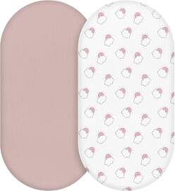 Soarwg Kids Spannbettlaken Kinderwagen 2er-Pack,