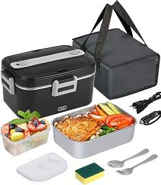 SOBEAU Elektrische Lunchbox, 3-in-1 12/24/220V