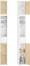 SoBuy Badezimmerschrank Schmal, Badschrank Hoch