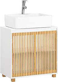 SoBuy BZR125-W Waschbeckenunterschrank Badschrank