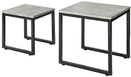 SoBuy FBT42-HG 2er Set Couchtisch Beistelltisch