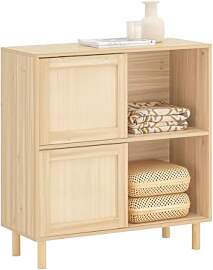 SoBuy FSB87-N Sideboard mit Schiebetüren Kommode