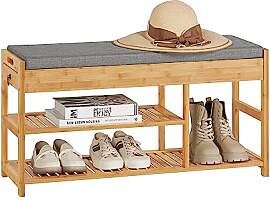 SoBuy FSR47-N Schuhbank mit Sitzfläche und