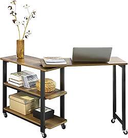 SoBuy FWT83-PF L-förmiger Beistelltisch mit 2