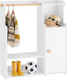 SoBuy Kinderkleiderschrank mit 2 Haken