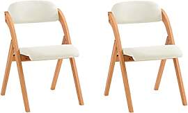 SoBuy Klappstuhl Holz gepolstert 2er Set -