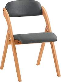 SoBuy Klappstuhl Holz gepolstert – Ergonomischer 