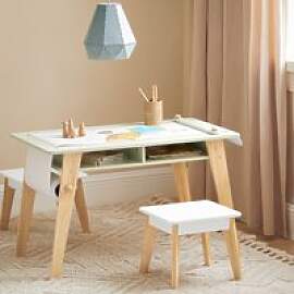 SoBuy KMB92-GR Kindertisch mit 2 Stühlen