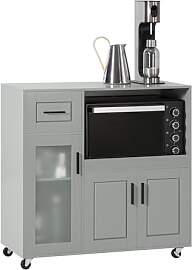 SoBuy Küchenwagen Mikrowellenschrank,