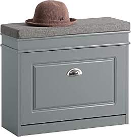 SoBuy Schuhbank mit Sitzkissen und Stauraum