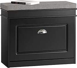 SoBuy Schuhbank mit Sitzkissen und Stauraum