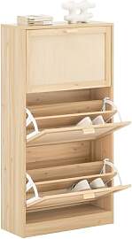 SoBuy Schuhschrank Holzoptik - Schuhkipper mit 3