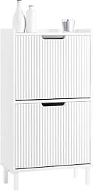 SoBuy Schuhschrank schmal mit 2 Klappen