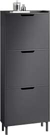 SoBuy Schuhschrank Schmal mit 3 Klappen