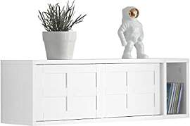 SoBuy Wandgarderobe mit Schiebetüren und Fach