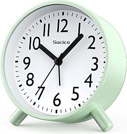 SOCICO Analoger Wecker, Runde