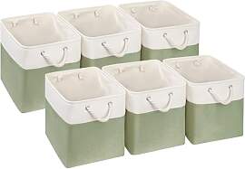 SOCOHOME Aufbewahrungsboxen Stoff,25x25x25cm