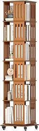 SOCOMFAY 6-Ebenen Drehbares Bücherregal, 360 Grad 