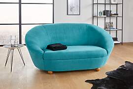 Sofa "LooksIV", blau (türkis), B:178cm