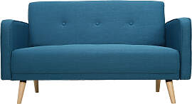 Sofa skandinavisch 2 Plätze Blau ULLA