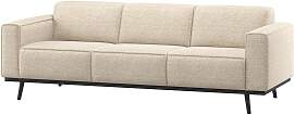 Sofa Statement 3-Sitzer, Melange-Stoff modern,