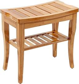 soges Badhocker Badezimmerhocker Massivholzhocker