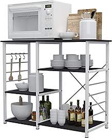 sogesfurniture Küchenregal Mikrowellenhalter, 3+3 