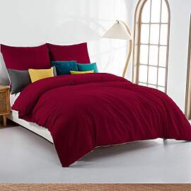 Soifox Bettwäsche 140x200 Rot - bettwäsche Sets