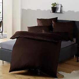 Soifox Bettwäsche 155x220 Braun - Bettwäsche