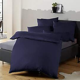 Soifox Bettwäsche 155x220 Dunkelblau