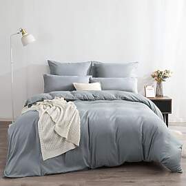 Soifox Bettwäsche 200x220 Grau bettwäsche-Sets