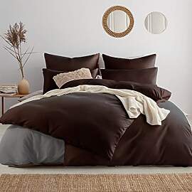 Soifox bettwäsche Braun 135x200 6teilig - 2