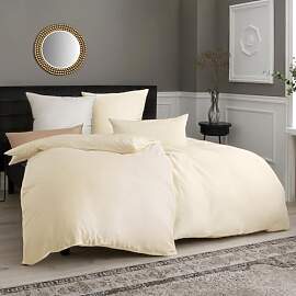 Soifox Bettwäsche Creme 135x200 4teilig -